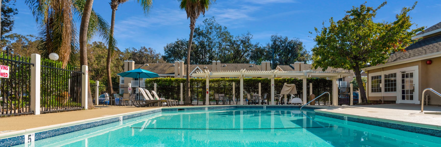 Relaxation at Outdoor Pool at Chase Suite Hotel Newark Fremont at Newark, CA
