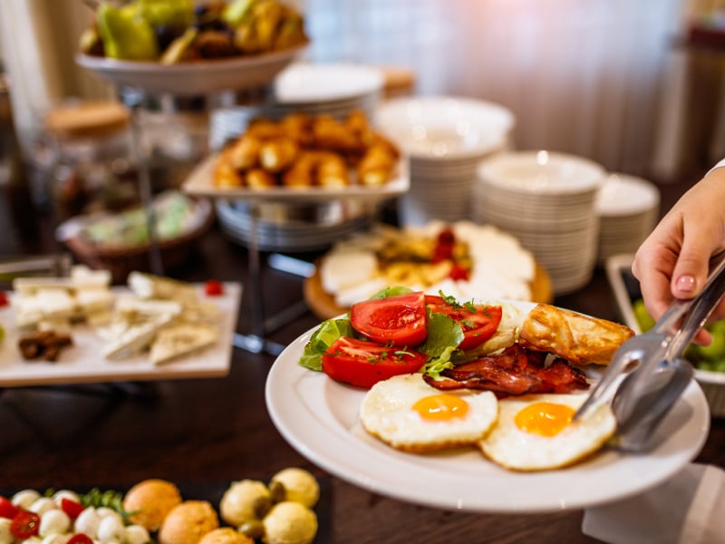 Complimentary Hot Breakfast at Chase Suite Hotel Newark Fremont at Newark, CA